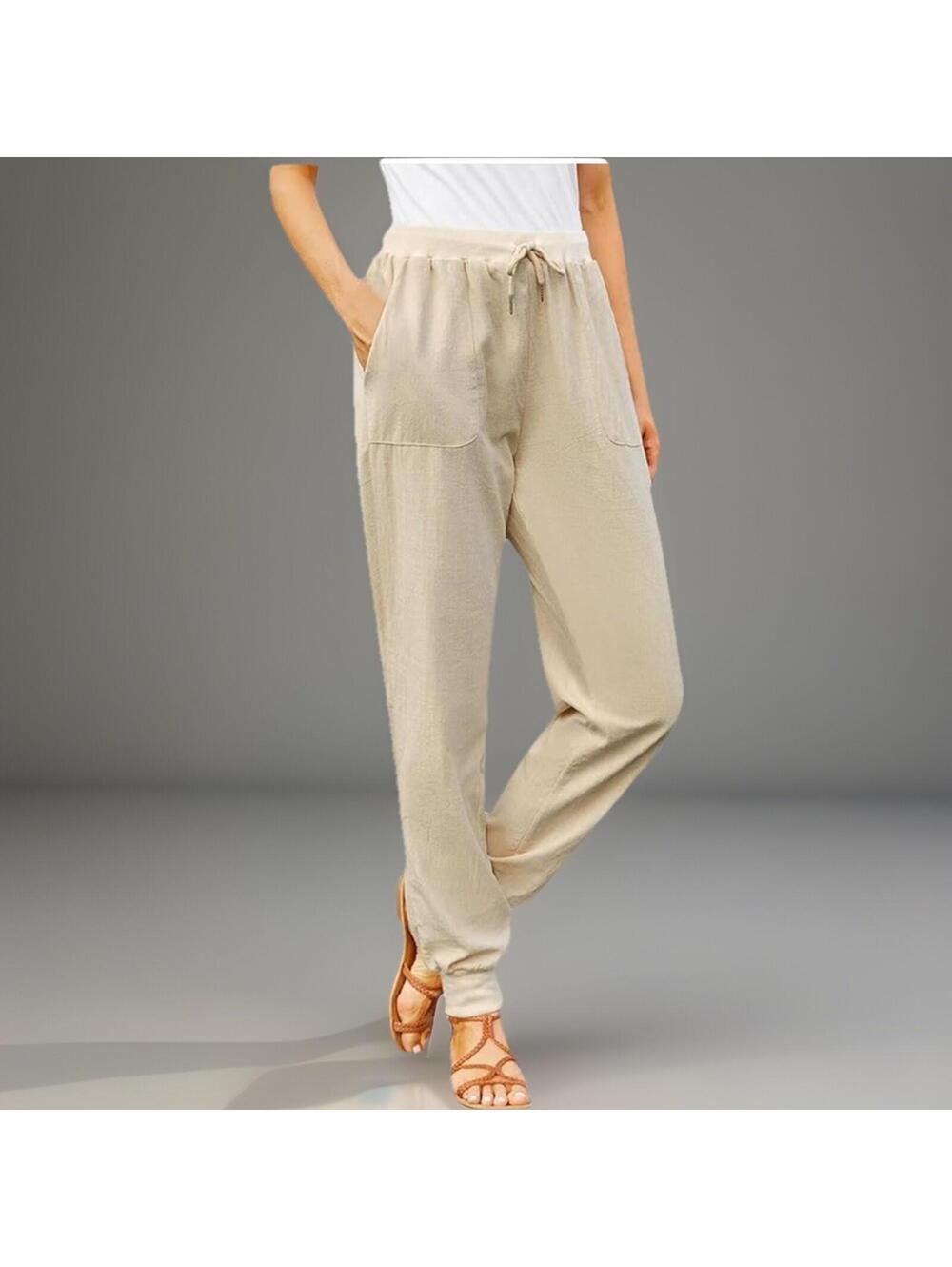 Misslook Casual cotton/Linen Beige Size S